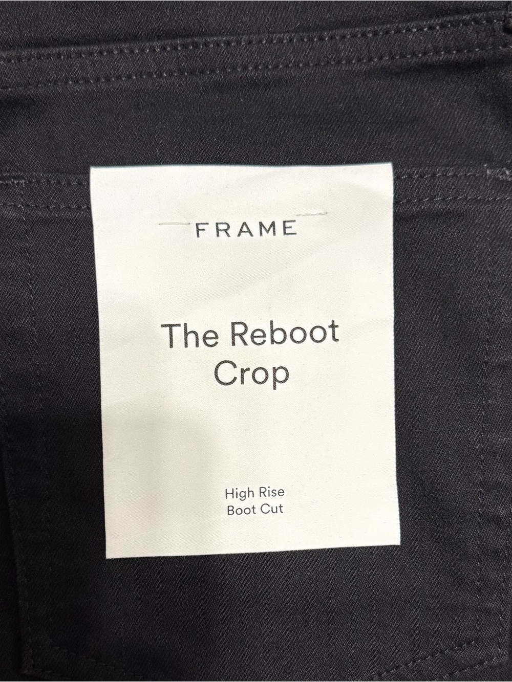 New FRAME The Reboot High Waist Ankle Length Bootcut Jeans Black Size 30 - Picture 7 of 12